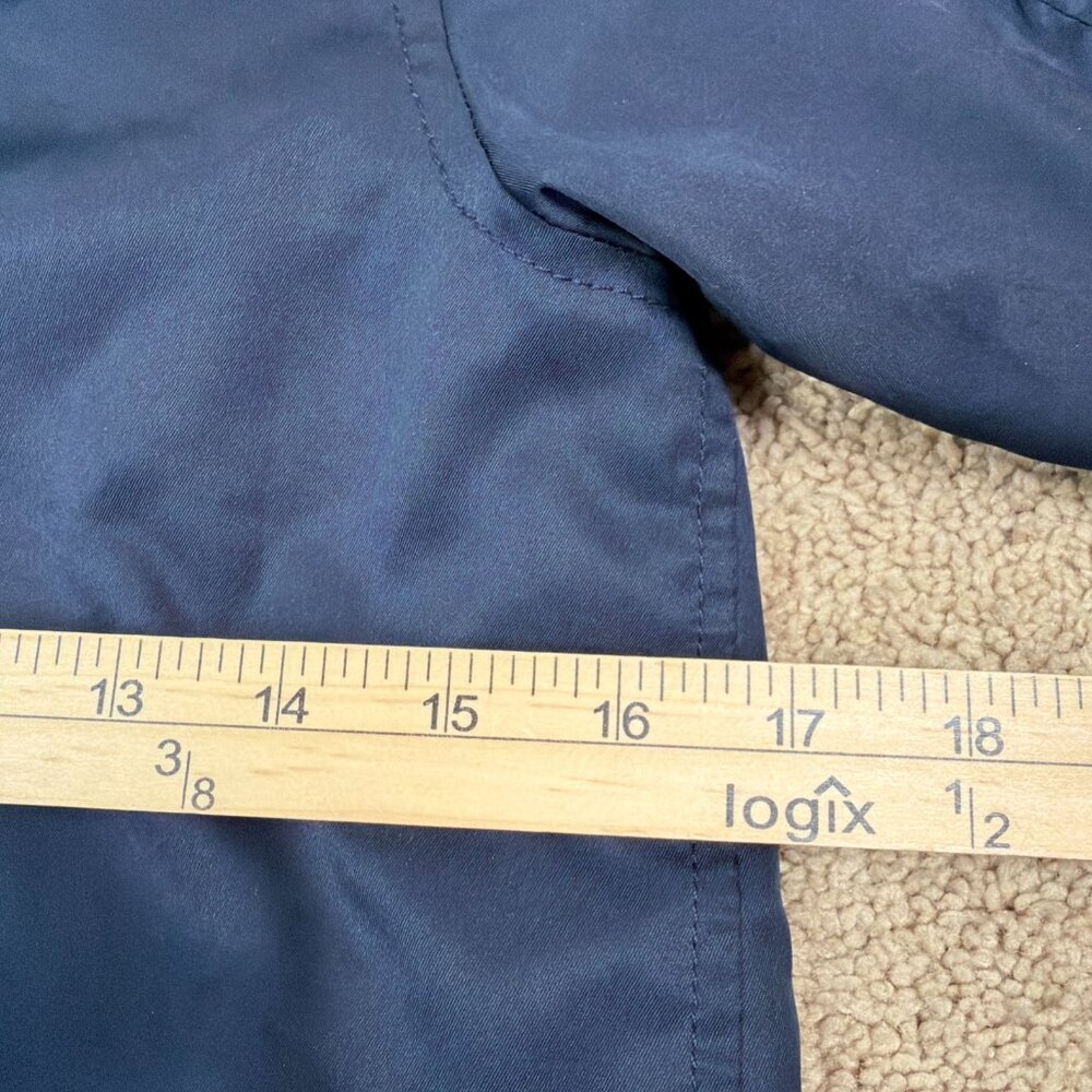 Polo Ralph Lauren Jacket Boys 7 Navy Blue Full Zip Hood Fleece Lined Preppy Vtg - Picture 9 of 10